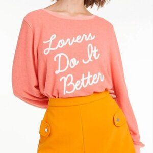 Wildfox Couture Lovers Do It Better Baggy Beach Sweater